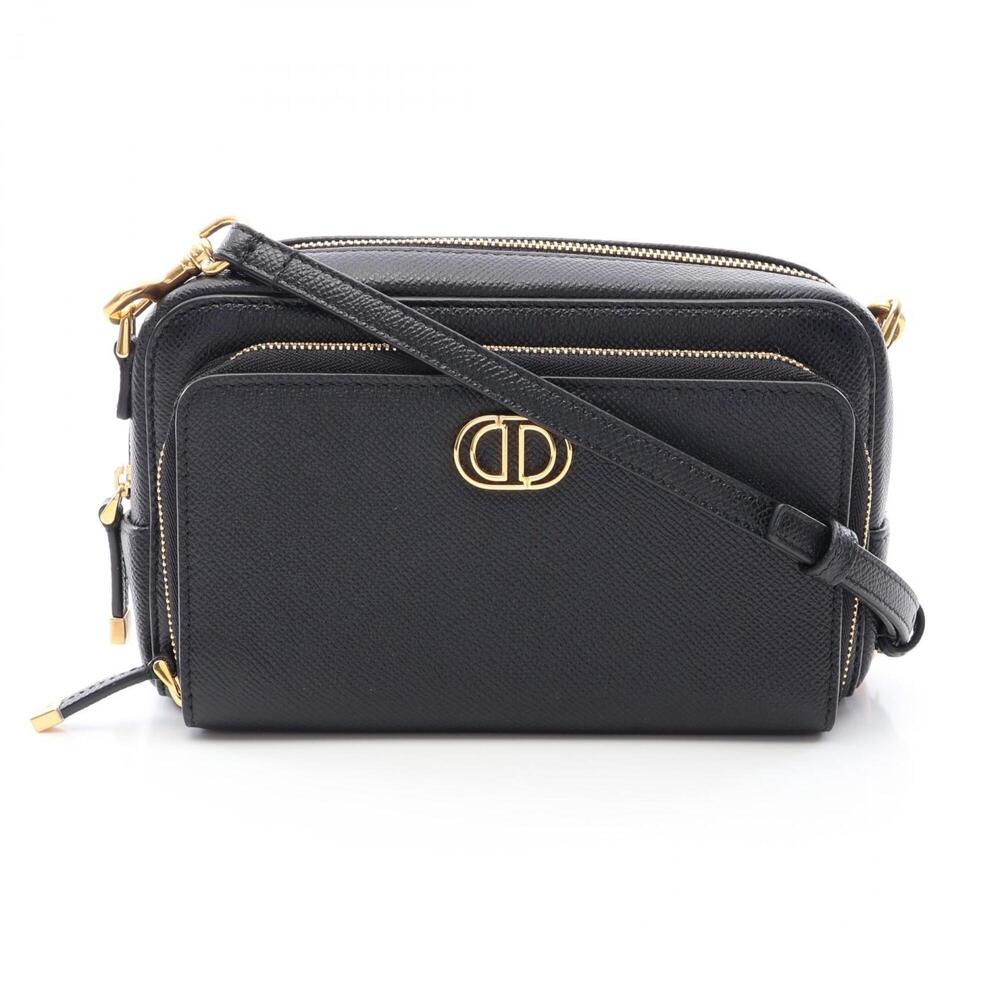 DIOR Black Leather Shoulder Bag